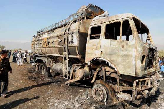Taliban sets dozens of fuel trucks on fire in Kabul