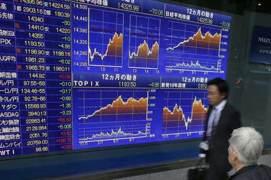 Asia shares mostly lower ahead of China data