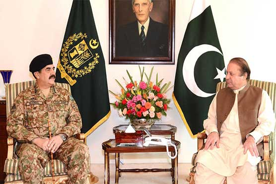 Nawaz meets Army Chief, discusses Operation Zarb-e-Azb