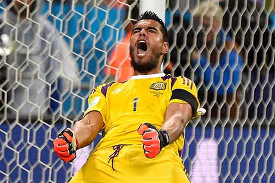 Football: Romero the hero as Argentina sink Dutch