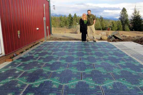Inventor pushes solar panels for roads, highways