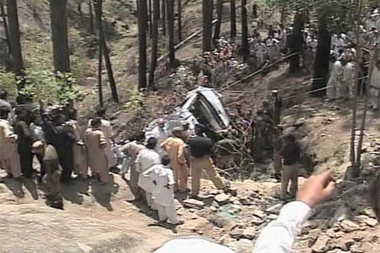 Azad Kashmir: 12 passengers die as coach falls into ravine