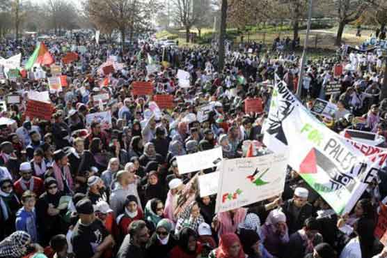 Thousands march in pro-Palestinian protests in Chile