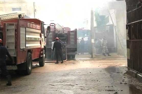 Fire erupts in Karachi factory