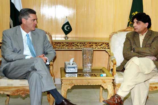 Ch Nisar, Richard Olson discuss regional security