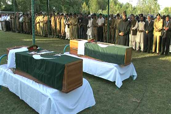 Rawalpindi attack: Funeral prayer of martyred officers' offered