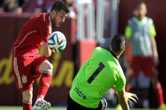 Football: Villa's brace lifts Spain over El Salvador