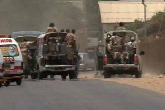 Terrorists flee after firing at ASF camp near Karachi airport 