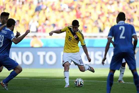 Football: Colombia beat Greece 3-0 in World Cup