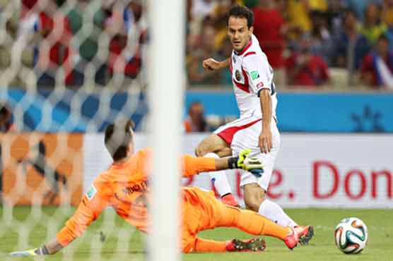 Football: Costa Rica stun Uruguay as Suarez looks on