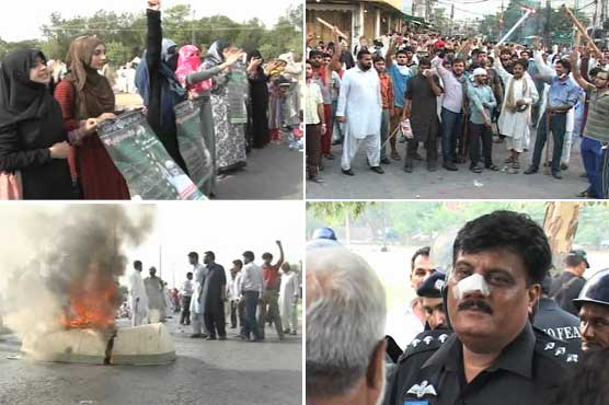 PAT workers battle with police in early hours