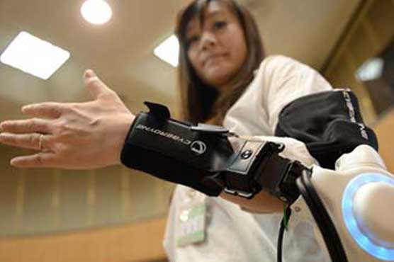 Japan robot firm showcases thought-controlled suits