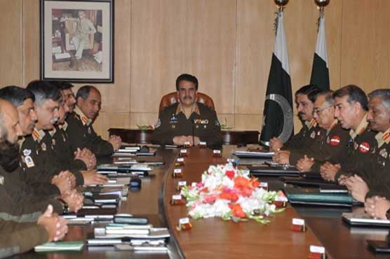 Corps Commanders meeting underway in Rawalpindi