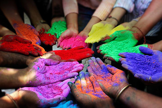 Hindus celebrate Holi 