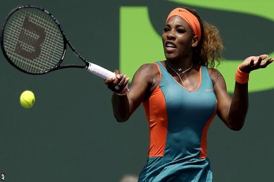 Tennis: Serena waits out rain for Miami victory