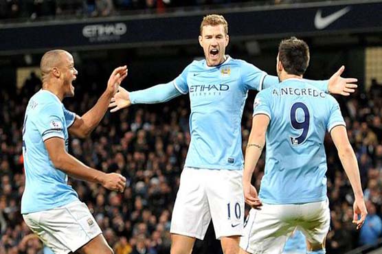 Football: Dzeko sends 100-goal City to brink of title