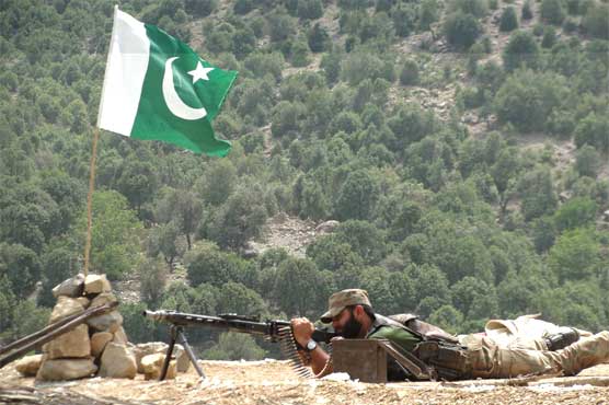 Indian forces violate LoC ceasefire at Batal Sector, Pak army responds