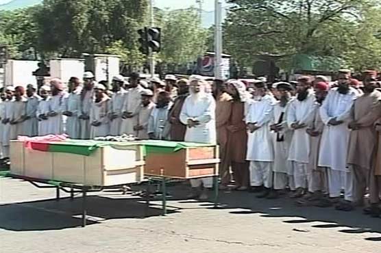 Rawalpindi: Funeral prayers of slain ASWJ activists held