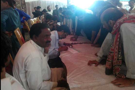MQM's committee visits membership camp on boat
