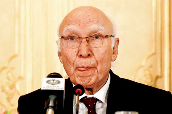 Terrorists are being targeted indiscriminately: Sartaj Aziz