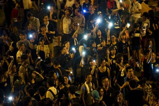 Firm says phone app spies on Hong Kong protesters