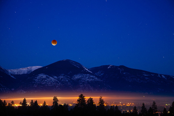 Second annual lunar eclipse in various parts of America, Asia