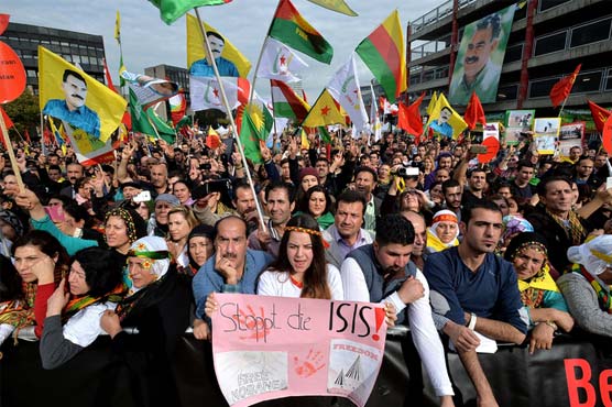 20,000 Kurds protest against IS in Germany