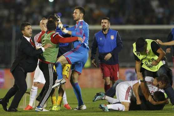 Serbia-Albania match abandoned following drone stunt, brawl