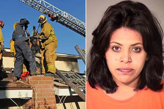 Woman gets stuck in chimney of ex-boyfriend's house