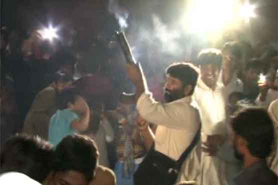 Sheikhupura: PML-N supporters celebrate by-poll win with aerial firing