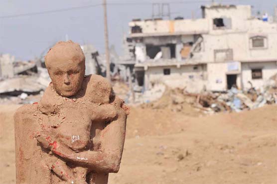 Palestinian artist captures Gaza pain in clay 
