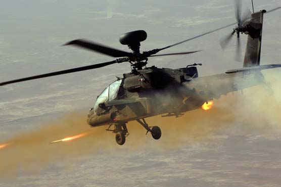 Gunship helicopters destroy several militant hideouts in Tirah Valley
