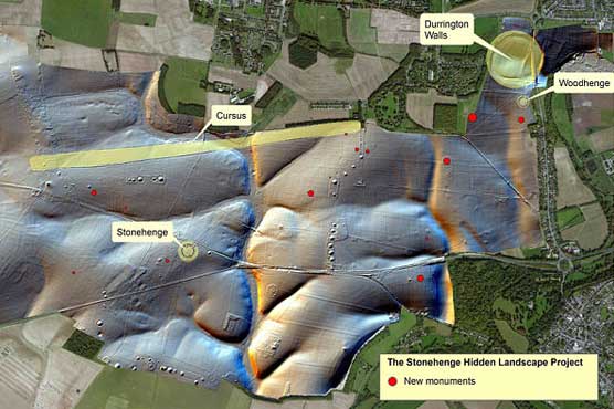 Scans reveal new monuments at Britain's prehistoric Stonehenge site