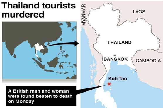 Thai police question Myanmar men over murder of British pair