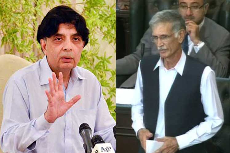 Parliamentarians including Ch Nisar slam PTI, claim there's no such thing as govt in KP