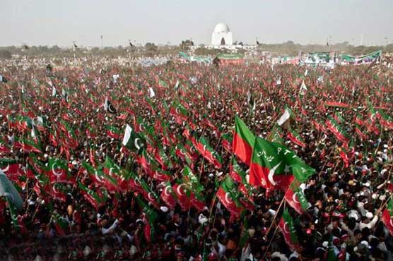 Preparations for PTI's Karachi rally continue