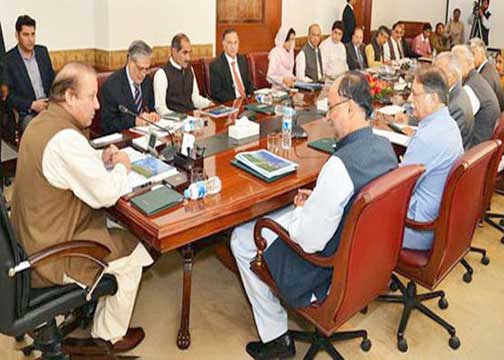 PM Nawaz chairs Federal Cabinet meeting in Islamabad