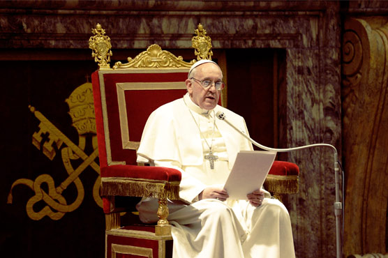 Pope says religion can't justify violence 