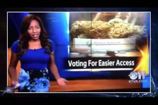 Alaska TV reporter curses, quits on air over marijuana issue
