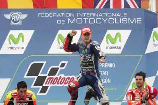 Motorcycling: Lorenzo wins accident-marred Aragon Grand Prix