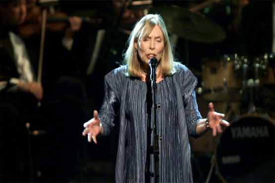Singer Joni Mitchell hospitalized in US