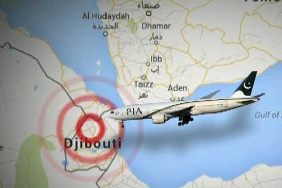 PIA plane reaches Djibouti to airlift 186 Pakistanis