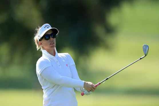 Golf: Former champ Pressel seizes lead at Rancho Mirage