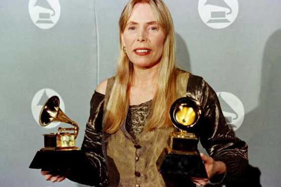 Folk music legend Joni Mitchell's condition improves in hospital