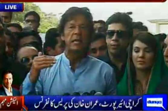 Politics of gun basic difference with Altaf: Imran Khan
