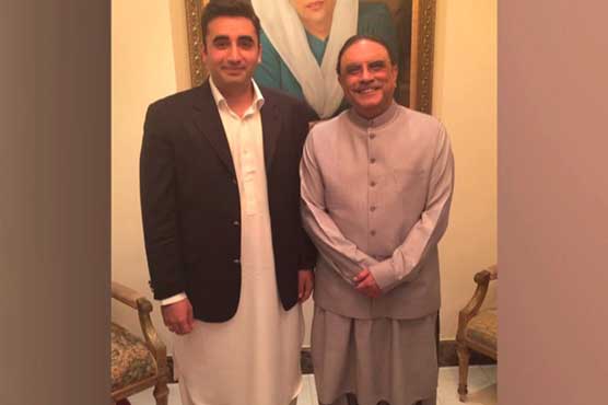 Bilawal meets Zardari, says no difference with father