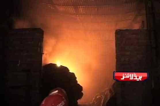 Faisalabad: Warehouse catches fire, goods worth millions burnt