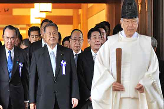 Scores of Japanese lawmakers visit controversial war shrine: AFP