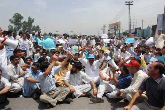 PMA stages protest over abduction of Dr. Ameer Baksh in Quetta
