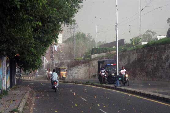 Strong wind in and around Lahore, citizens face problem